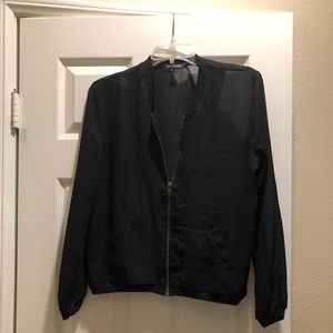 Black Zipper Top